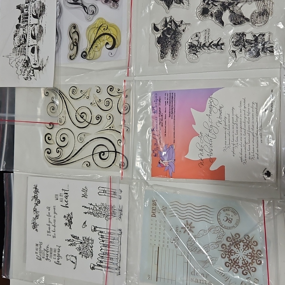 Clear Cling Stamp lot - Picture 7 of 8